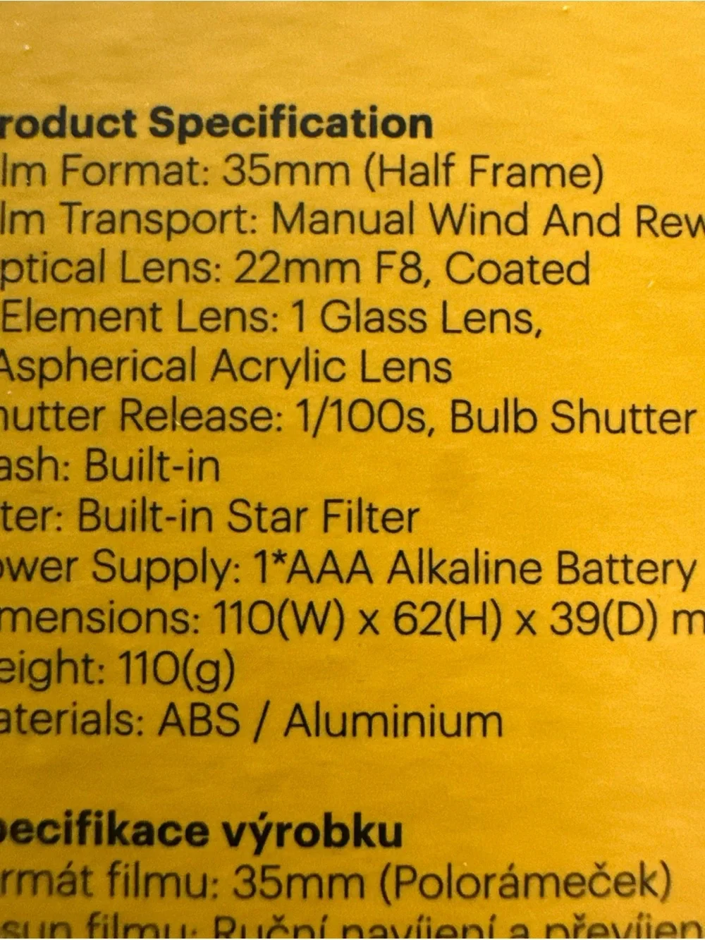 New Kodak Film Camera Ektar H35 Half frame sealed in pkg. Never used.